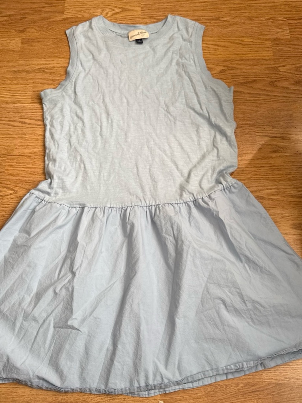 Universal Thread Light Blue Sleeveless Gathered Dress